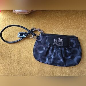 Coach Black Wristlet
